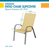 Classic Accessories Weekend 45" Patio Chair Slipcover, Straw WSSWCH4520